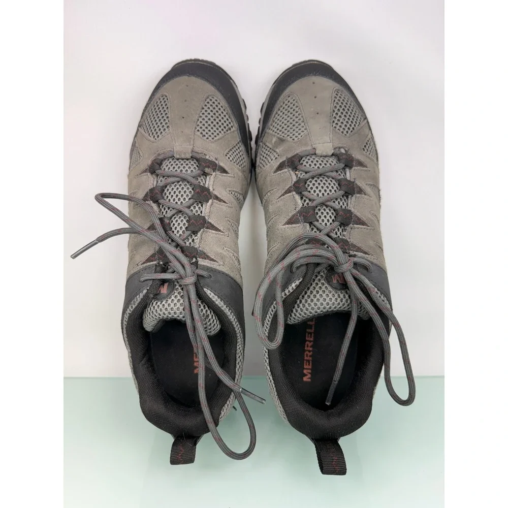 Merrell Alverstone Hiking Trail Men Sz 10 Gray Low Top Sneakers Gorpcore Utility